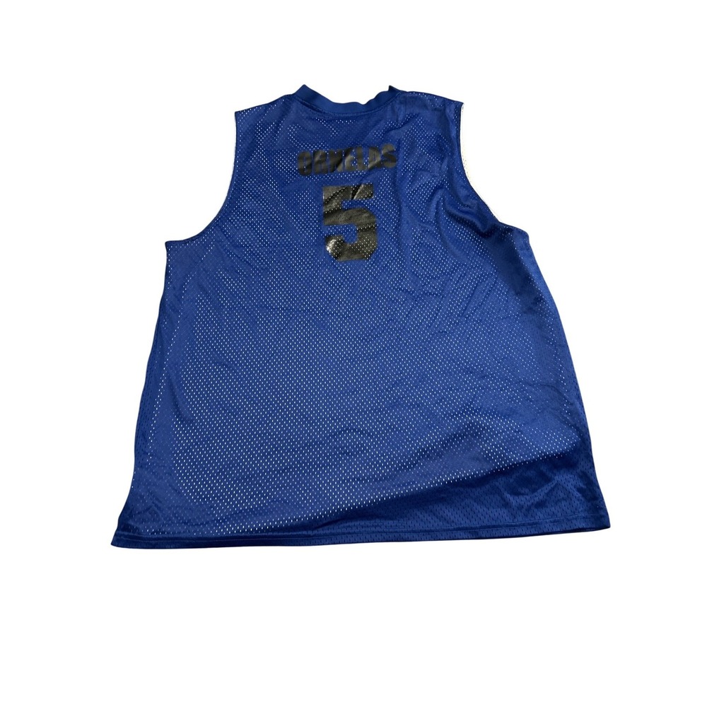 Vintage Athletic Apparel Basketball Jersey Men XL Blue Reversible Mesh Ornelas 5